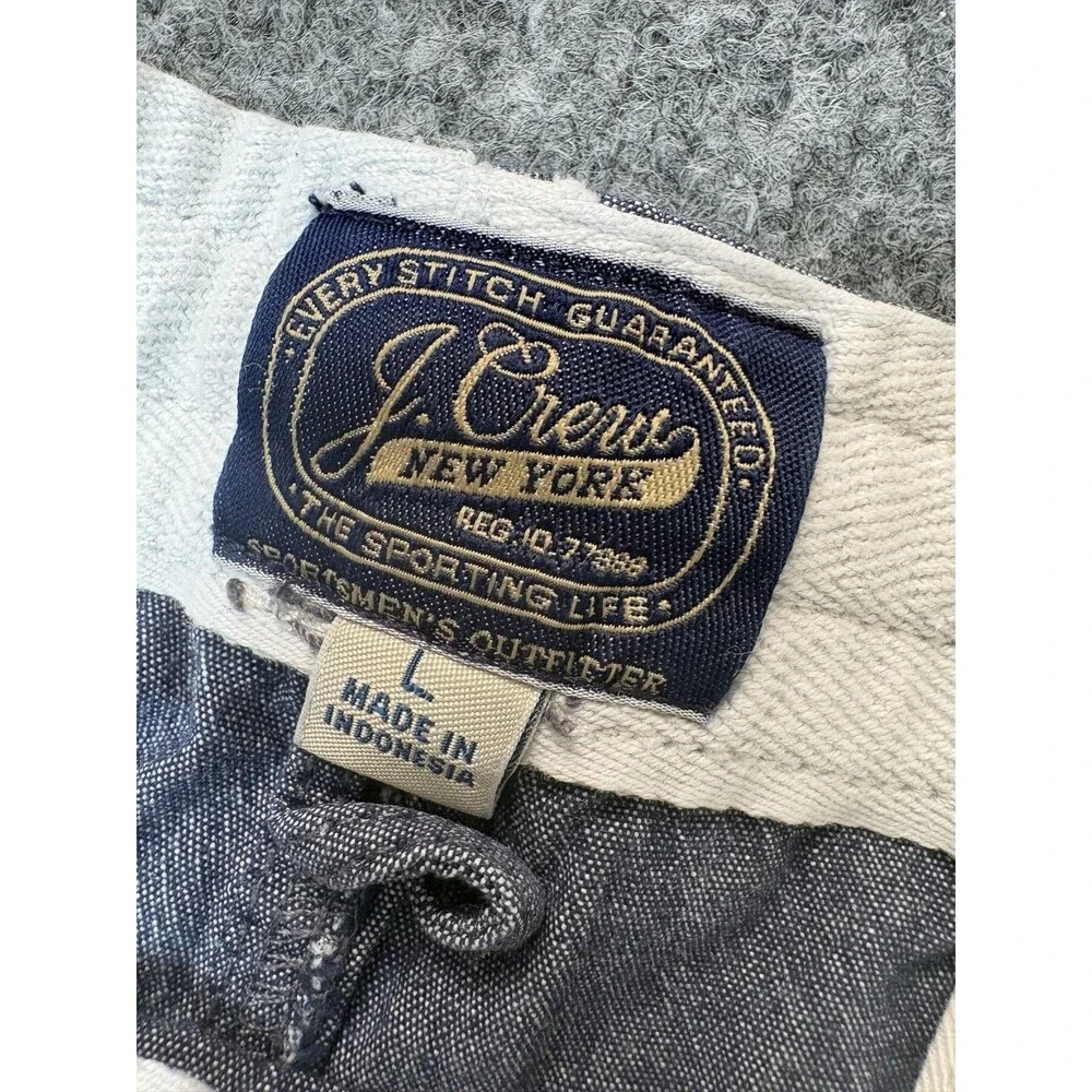 J.CREW Chino Shorts Mens L Blue Lightweight Denim 6